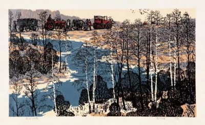 杜鸿年版画作品欣赏，杜鸿年版画高清图片